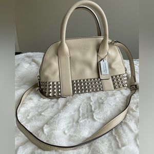 Coach Stud Leather Bleecker Mini Preston Satchel
